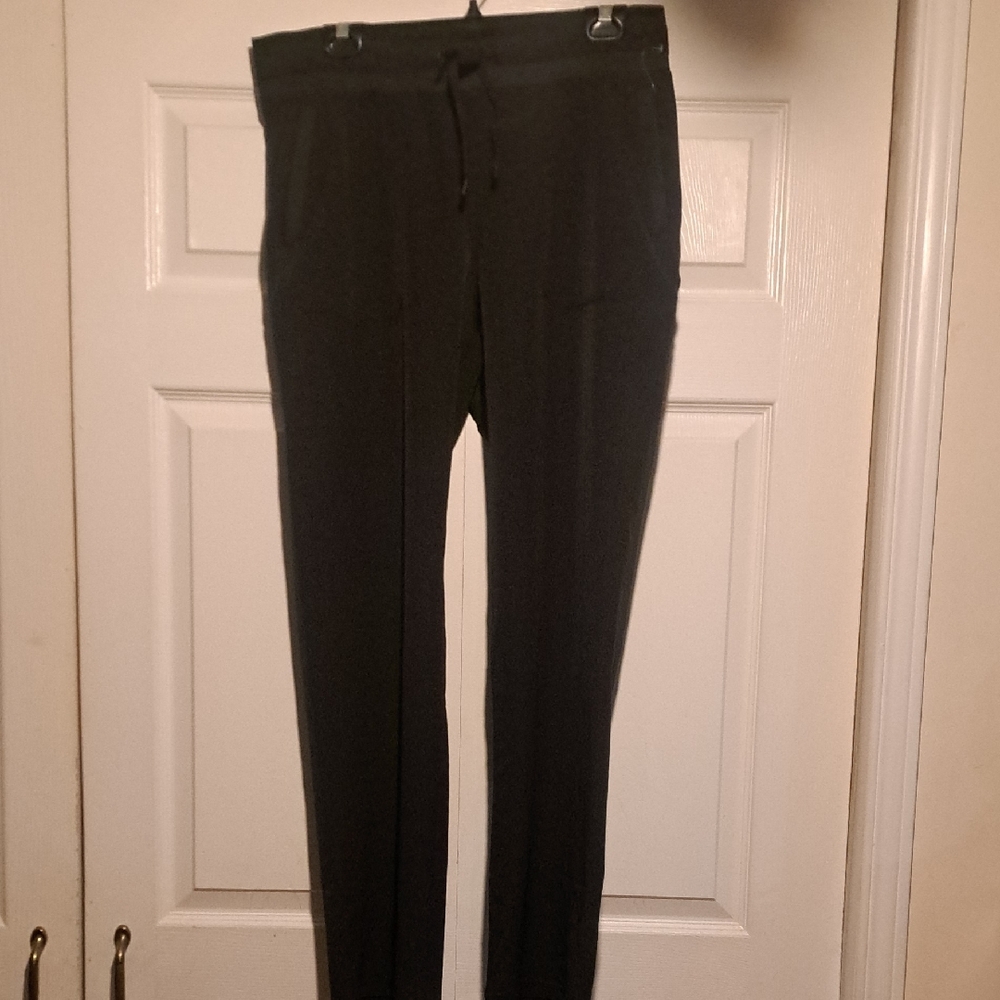 NEW Kirkland Signature Woman's Black Drawstring Casual lightweight dress pants
